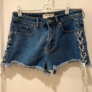 Tied up Jean Shorts